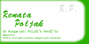 renata poljak business card